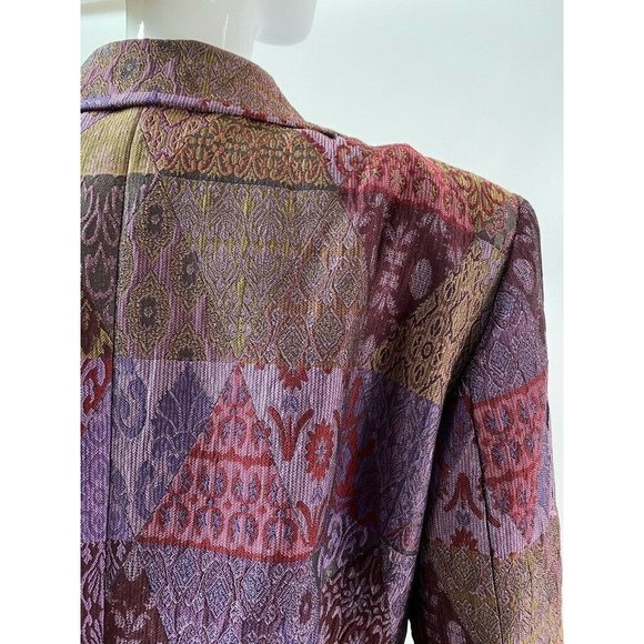 Coldwater Creek Womens Jacket Coat Multicolor Purp - Picture 7 of 12